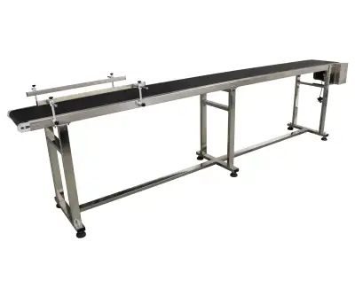 118 inch Length Powered PVC Belt Conveyor 110V 250W 230240, View more