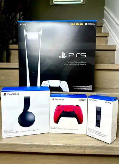 Selling my PlayStation 5 Digital Edition bundle – barely used, like new condition. Bought everything...