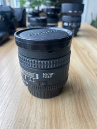 Nikon 16mm f2.8 D Fisheye lens 