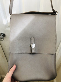 Silver grey handbag - new