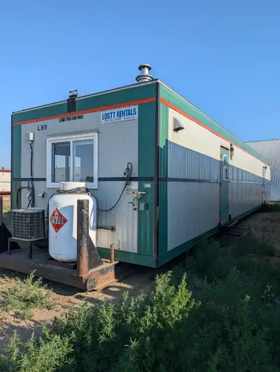 Skid office trailers FOR RENT. Central a/c propane furnace, propane tank, steps, furniture, office p...
