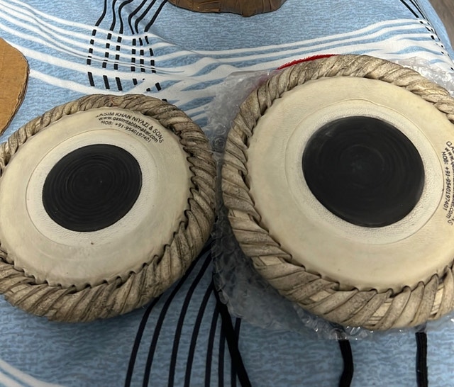 brand new tabla skins of D and E,F scale from qasim niyazi tabla