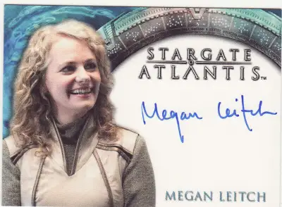 STARGATE HEROES AUTOGRAPH CARD MEGAN LEITCH CAPTAIN HELIA, View more