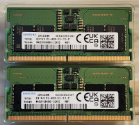 Samsung 16GB (2x8GB) DDR5 4800MHz SODIMM Laptop Memory RAM (M425