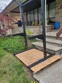 Squat rig w/ Skinny/wide pull up bars, and other accessories