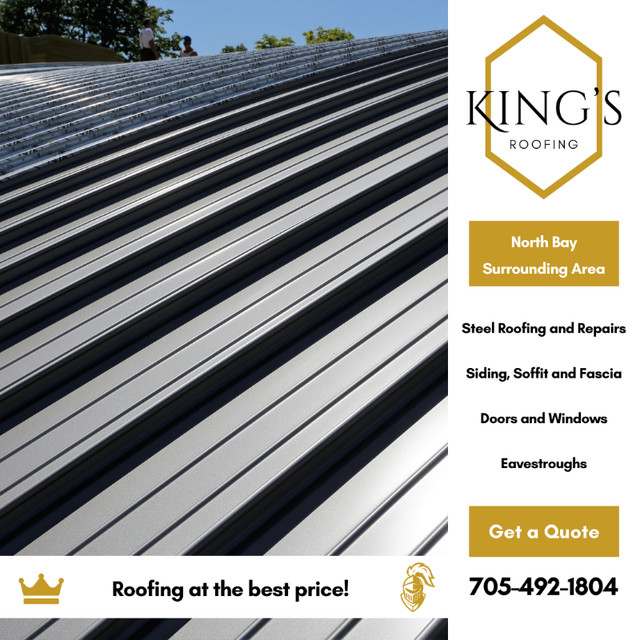 Great Rates | King's Roofing Contractors in North Bay! in Roofing in North Bay - Image 4