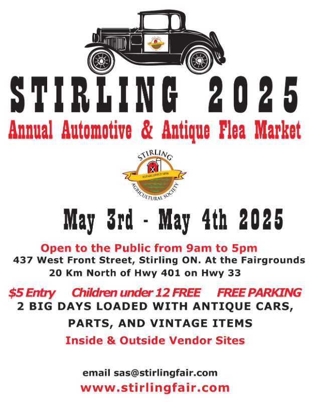 Stirling Automotive and Antique Fleamarket May 3rd and 4th 2025 in Events in Trenton