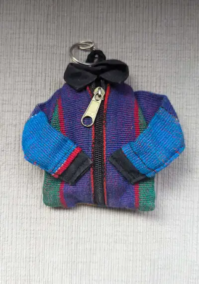 Rainbow Jacket Zip-up Keychain, View more