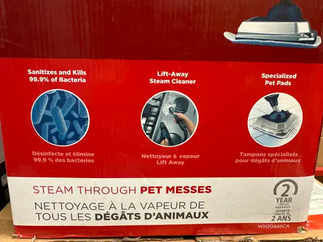 Hoover 2 in 1 steam cleaner62863268302723122