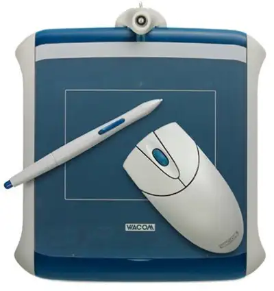 Wacom Pen and Touch Small Tablet 1. Wacom Graphire2 Pen, Mouse & Tablet Set (Steel-Blue) Used, good...