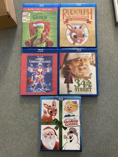 Christmas Blurays The Grinch Rudolph Miracle on 34th St Vacation, View more