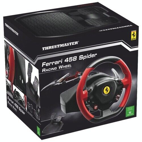Thrustmaster Racing Wheel Ferrari 458 Spider Xbox 1-NEW in BOX for sale  