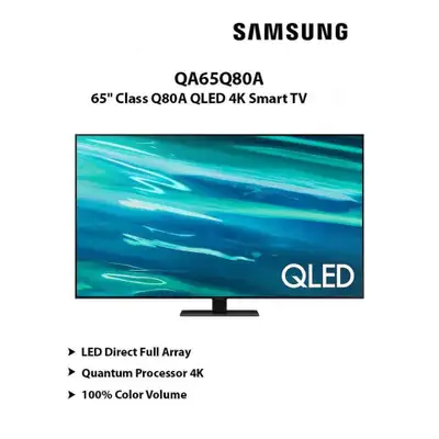 Samsung 65" Inch Q80 4K QLED Smart TV Limited Time Weekend Sale, View more