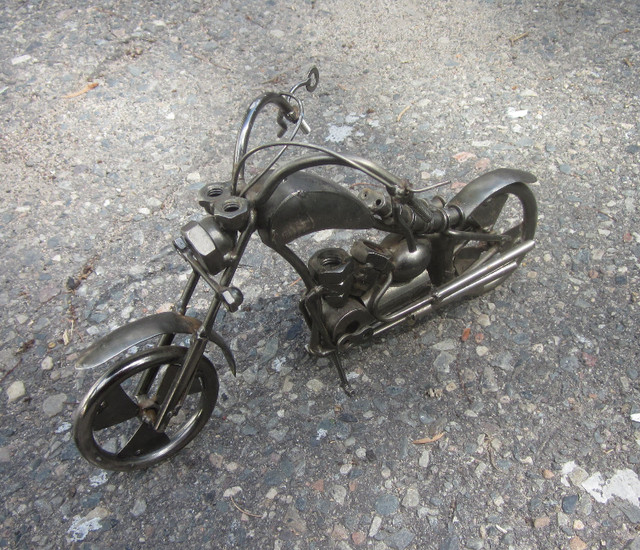 Motorcycle Custom Chopper Metal Sculpture Art Cruiser in Street, Cruisers & Choppers in Sudbury