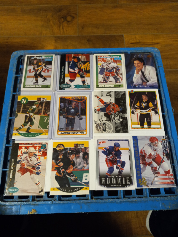 Hockey Cards Rookie ONLY HOF,Stars Selanne,Jagr,Modano Lot 90NM in Arts & Collectibles in Trenton