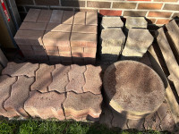  Various patio stones, pavers, edger landscape stones