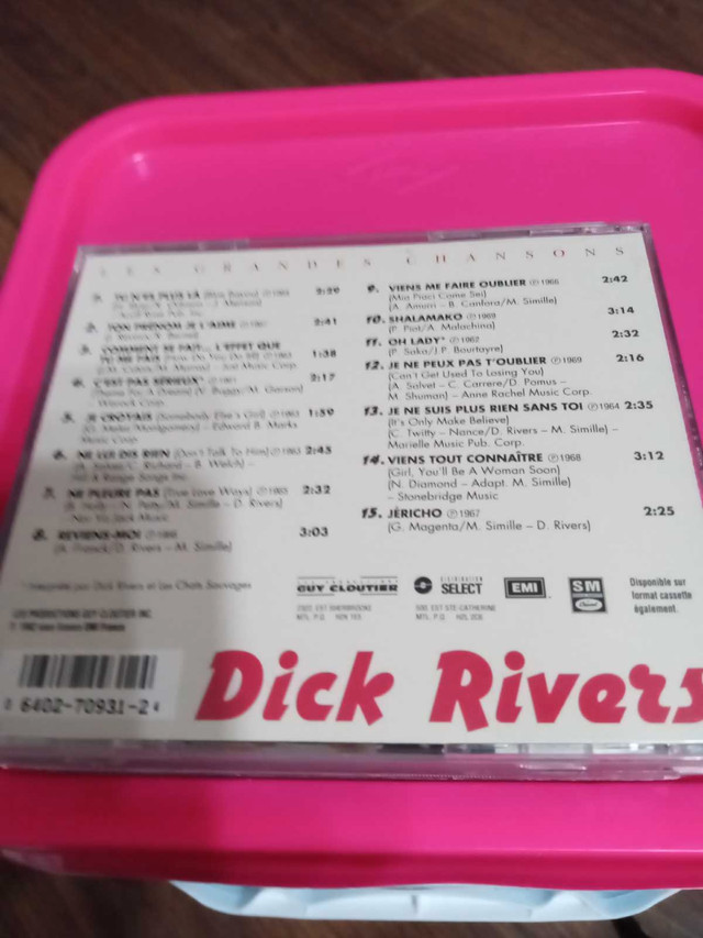 Les grandes chansons de Dick Rivers  in CDs, DVDs & Blu-ray in Saint-Hyacinthe - Image 3
