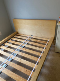 Double bed frame with headboard 