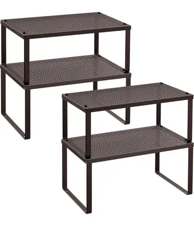 Stackable Cabinet Shelf Organizers, View more