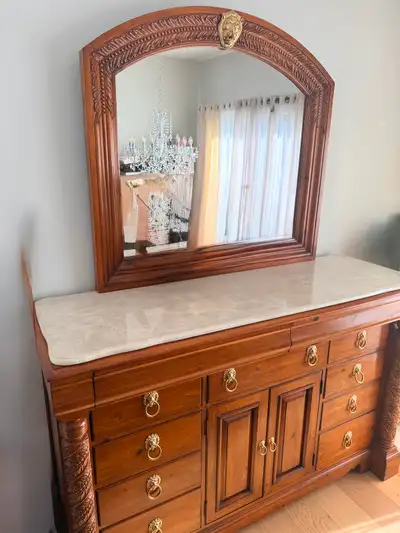 Beautiful dresser/mirror combination, View more