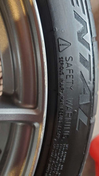 Enkei TS9 18x8" 5x100 w/ Continental ExtremeConact DWS06 tires