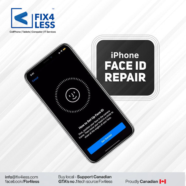 Apple iPhone Face ID Repair | Problem with True Depth Sensor in Cell Phone Services in Oshawa / Durham Region