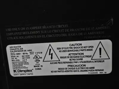 Dimplex Fireplace, 1375 Watts, View more