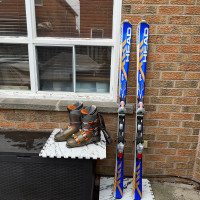 170 Head Liquidmetal ski with boots 