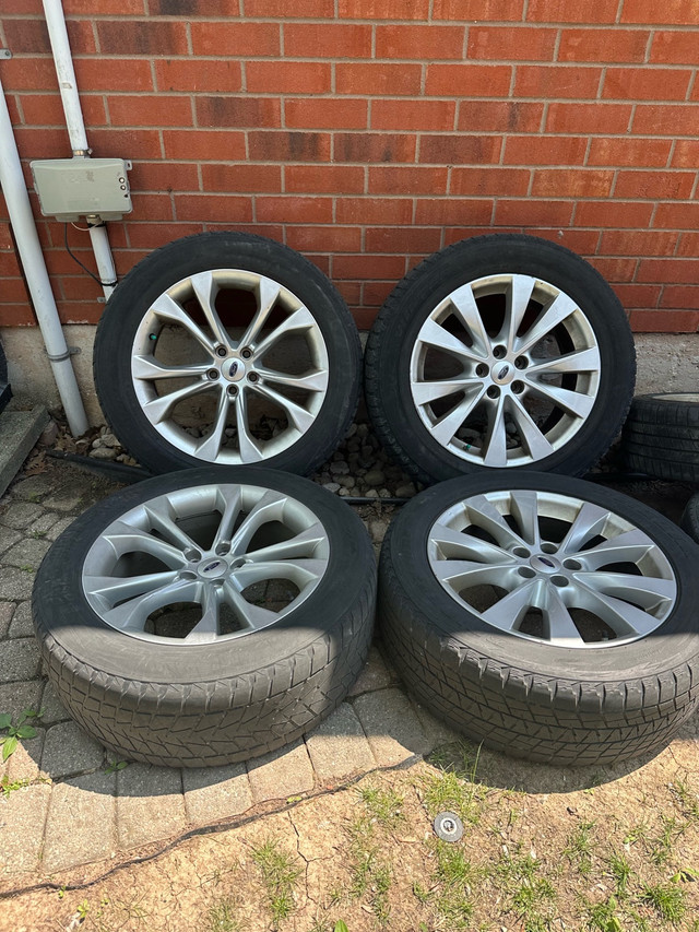 Set of OEM 19” Ford and Toyota Rims On Winter Tires in Tires & Rims in Oakville / Halton Region