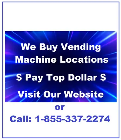 Free Vending Machine Including Service - GTA, View more