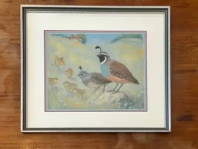 Quail Family original Artwork, View more