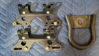 I have 2 license plate holders and a tow hook for a atv. The license plate holders bolt on your 3/4"...