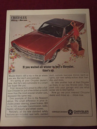 1966 Chrysler Newport 2-Door Hardtop Original Ad