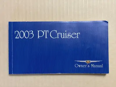 2003 PT Cruiser Owners Manual. Includes maintenance booklet and addendums. Manual is in excellent co...