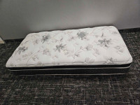 Twin mattress with cover & 3 sheet sets