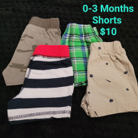 0-3 Month shorts