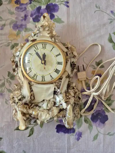 VINTAGE CLOCK MOTHER OF PEARL, View more