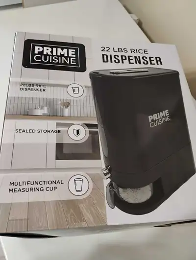 rice. dispenser 22lb. , View more