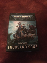 Warhammer 40,000 40k Thousand Sons Datacards