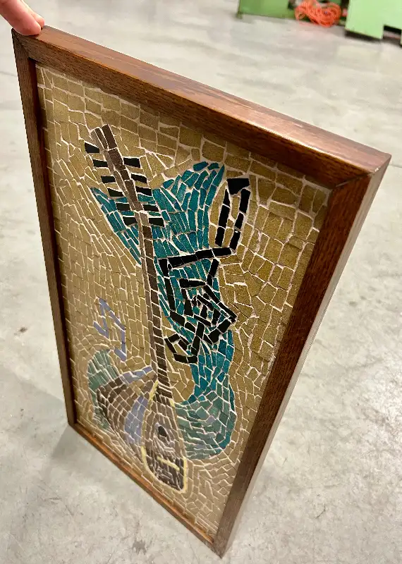 Vintage OAK Framed Mandolin Music Mosaic in Other in Mississauga / Peel Region - Image 4