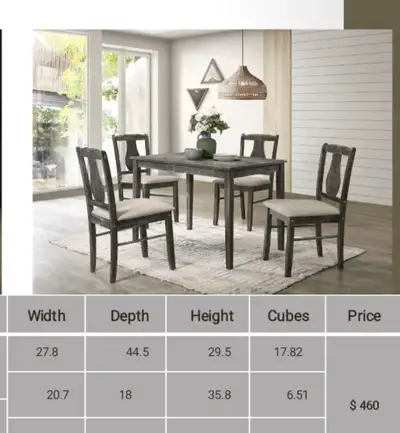 5pc Dinning Chair Set, View more