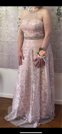 Elegant dress - Fliral Glitter Ball Gown