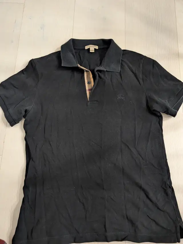 men’s Burberry Brit black shirt in Men's in Hamilton - Image 2