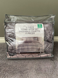  New Berkshire king size 11 piece comforter set