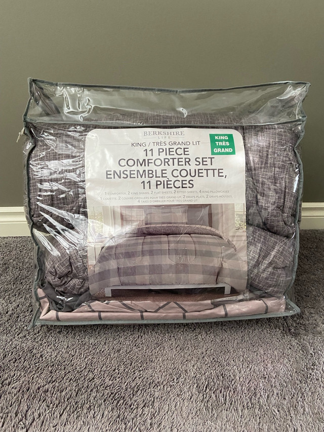  New Berkshire king size 11 piece comforter set in Bedding in Calgary