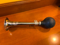 Vintage Bulb Metal Bicycle Straight Trumpet Horn Made in Taiwan