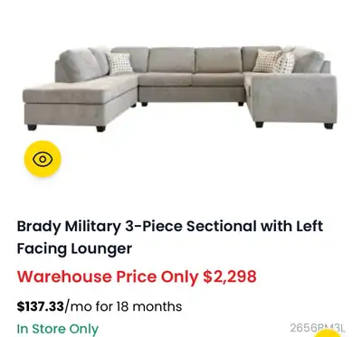 3 piece sectional, View more