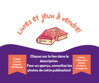 Livres et jeux (enfants, adolescents, adultes, enseignants)