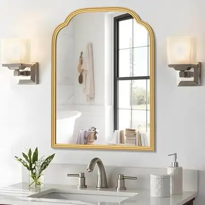 18X24 Inch Gold Mirror for Wall with Metal Frame, View more