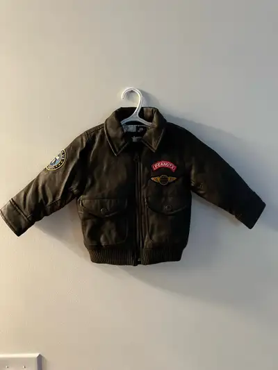 Gap Baby Peanuts Flight Jacket New Size 12-18 months, View more